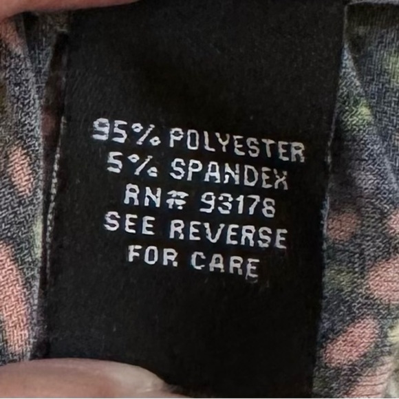 Bohemian Officecore 2X Plus Size Women Wide Leg Pull On Pants Colorful Print - Picture 7 of 7